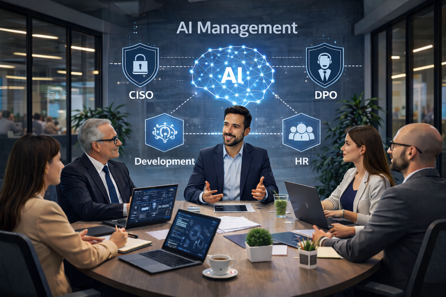 discussione sull'ai con esperti aziendali